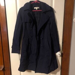 New York & Company navy trench coat